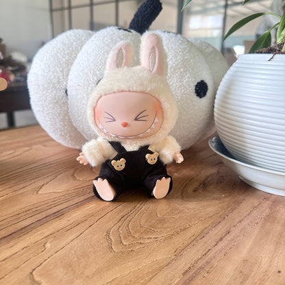 Labubu Doll Black Overall