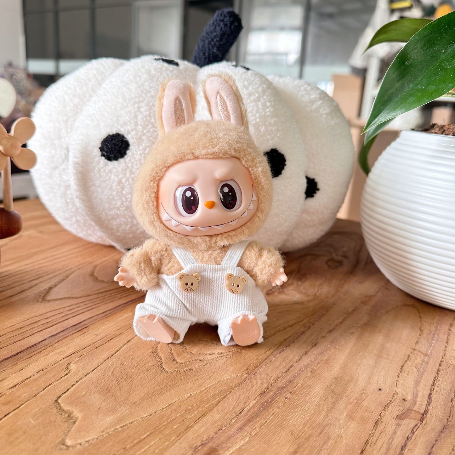 Labubu Doll White Overall