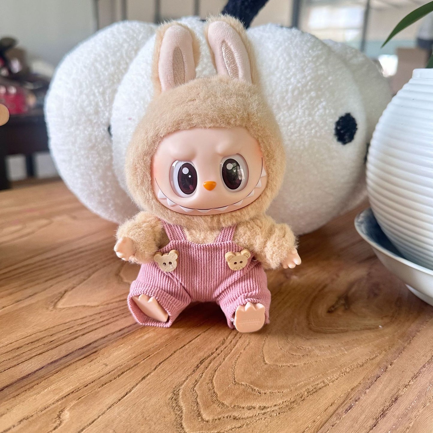 Labubu Doll Dark Pink Overall